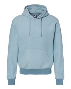 J. America 8709 Men’s Flip Side Fleece Hooded Sweatshirt – Chambray Heather