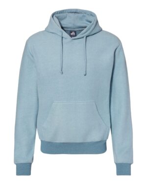 J. America 8709 Men’s Flip Side Fleece Hooded Sweatshirt – Chambray Heather