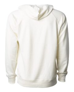 Independent Trading Co. SS1000 Unisex Icon Lightweight Loopback Terry Hooded Sweatshirt – Bone (back)