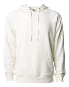 Independent Trading Co. SS1000 Unisex Icon Lightweight Loopback Terry Hooded Sweatshirt – Bone