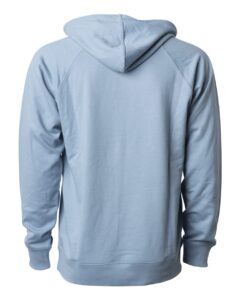 Independent Trading Co. SS1000 Unisex Icon Lightweight Loopback Terry Hooded Sweatshirt – Misty Blue (back)