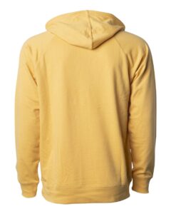 Independent Trading Co. SS1000 Unisex Icon Lightweight Loopback Terry Hooded Sweatshirt – Harvest Gold (back)
