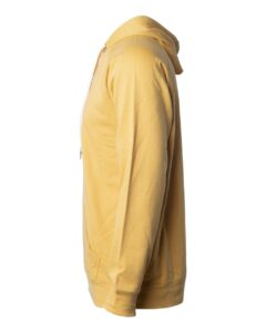 Independent Trading Co. SS1000 Unisex Icon Lightweight Loopback Terry Hooded Sweatshirt – Harvest Gold (side)