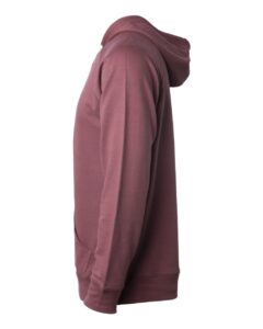 Independent Trading Co. SS1000 Unisex Icon Lightweight Loopback Terry Hooded Sweatshirt – Port (side)