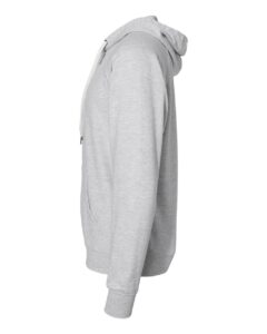 Independent Trading Co. SS1000Z Unisex Icon Lightweight Loopback Terry Full-Zip Hooded Sweatshirt – Athletic Heather (side)