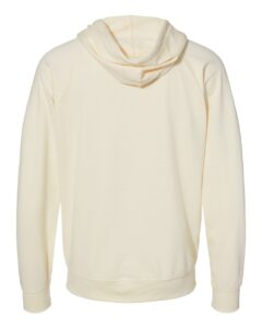 Independent Trading Co. SS1000Z Unisex Icon Lightweight Loopback Terry Full-Zip Hooded Sweatshirt – Bone (back)