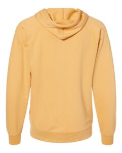 Independent Trading Co. SS1000Z Unisex Icon Lightweight Loopback Terry Full-Zip Hooded Sweatshirt – Harvest Gold (back)