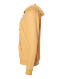 Independent Trading Co. SS1000Z Unisex Icon Lightweight Loopback Terry Full-Zip Hooded Sweatshirt – Harvest Gold (side)