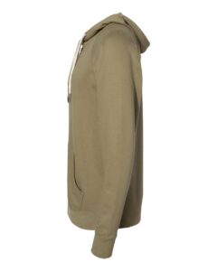 Independent Trading Co. SS1000Z Unisex Icon Lightweight Loopback Terry Full-Zip Hooded Sweatshirt – Olive (side)
