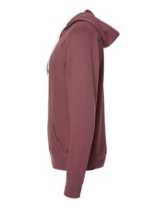 Independent Trading Co. SS1000Z Unisex Icon Lightweight Loopback Terry Full-Zip Hooded Sweatshirt – Port (side)