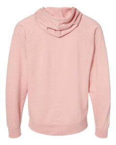 Independent Trading Co. SS1000Z Unisex Icon Lightweight Loopback Terry Full-Zip Hooded Sweatshirt – Rose (back)
