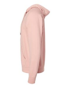 Independent Trading Co. SS1000Z Unisex Icon Lightweight Loopback Terry Full-Zip Hooded Sweatshirt – Rose (side)