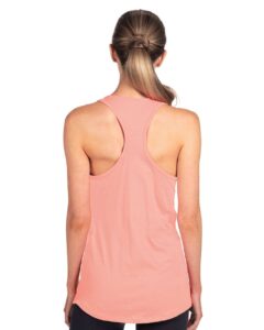 Next Level 1533 Women’s Ideal Racerback Tank – Desert Pink (on model back)