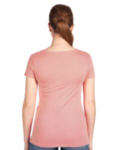 Next Level 1540 Women’s Ideal V-Neck Tee – Desert Pink (on model back)