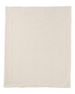 Alpine Fleece 8712 Micro Mink Sherpa Blanket – Grey/ Black Buffalo (back)
