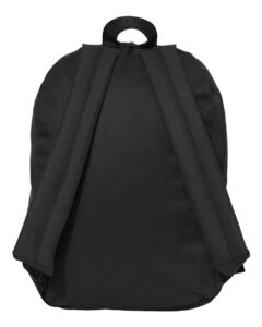 Liberty Bags 7709 16″ Basic Backpack – Black (back)