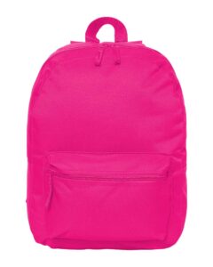 Liberty Bags 7709 16″ Basic Backpack – Hot Pink
