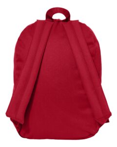 Liberty Bags 7709 16″ Basic Backpack – Red (back)