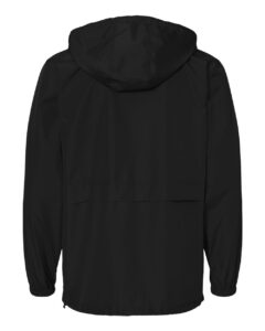Champion CO125 Unisex Full-Zip Anorak Jacket – Black (back)