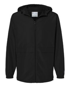 Champion CO125 Unisex Full-Zip Anorak Jacket – Black
