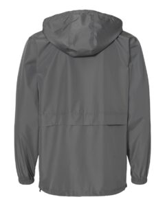 Champion CO125 Unisex Full-Zip Anorak Jacket – Graphite (back)