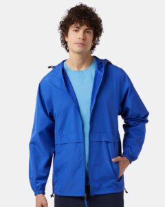 Champion CO125 Unisex Full-Zip Anorak Jacket – Royal Blue (on model)