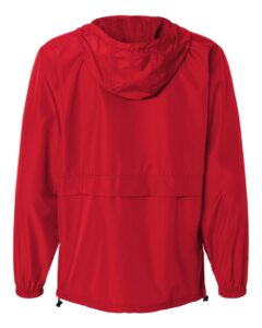 Champion CO125 Unisex Full-Zip Anorak Jacket – Scarlet (back)