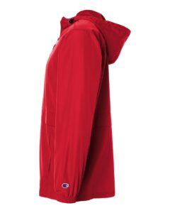 Champion CO125 Unisex Full-Zip Anorak Jacket – Scarlet (side)