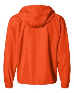 Champion CO200 Unisex Packable Anorak Jacket – Orange (back)