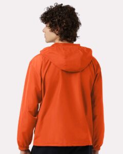 Champion CO200 Unisex Packable Anorak Jacket – Orange (on model back)