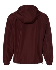Champion CO200 Unisex Packable Anorak Jacket – Maroon (back)
