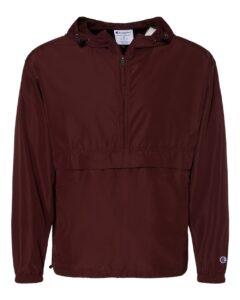 Champion CO200 Unisex Packable Anorak Jacket – Maroon