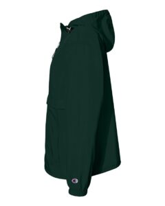 Champion CO200 Unisex Packable Anorak Jacket – Dark Green (side)