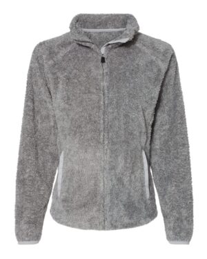 J. America 8463 Women’s Boundary Shag Frosty Sherpa Full-Zip