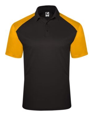 C2 Sport 5903 Men’s Sport Polo – Black/ Gold