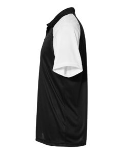 C2 Sport 5903 Men’s Sport Polo – Black/ White (side)