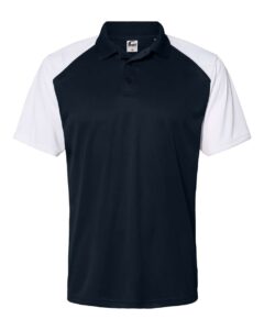 C2 Sport 5903 Men’s Sport Polo – Navy/ White