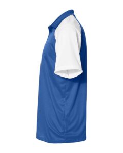 C2 Sport 5903 Men’s Sport Polo – Royal/ White (side)