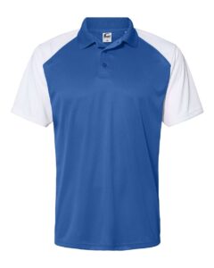 C2 Sport 5903 Men’s Sport Polo – Royal/ White