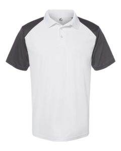 C2 Sport 5903 Men’s Sport Polo – White/ Graphite