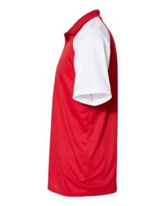 C2 Sport 5903 Men’s Sport Polo – Red/ White (side)