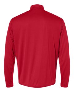 C2 Sport 5102 Men’s Quarter-Zip Pullover – Red (back)