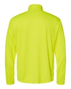 C2 Sport 5102 Men’s Quarter-Zip Pullover – Safety Yellow (back)