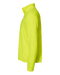 C2 Sport 5102 Men’s Quarter-Zip Pullover – Safety Yellow (side)