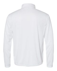 C2 Sport 5102 Men’s Quarter-Zip Pullover – White (back)