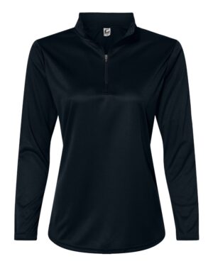 C2 Sport 5602 Women’s Quarter-Zip Pullover – Black