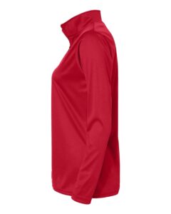 C2 Sport 5602 Women’s Quarter-Zip Pullover – Red (side)