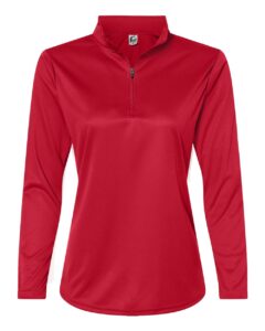 C2 Sport 5602 Women’s Quarter-Zip Pullover – Red