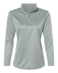 C2 Sport 5602 Women’s Quarter-Zip Pullover – Silver