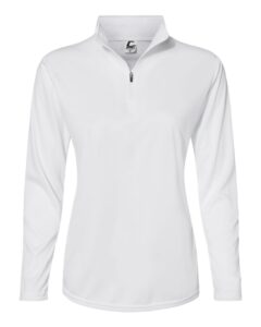 C2 Sport 5602 Women’s Quarter-Zip Pullover – White